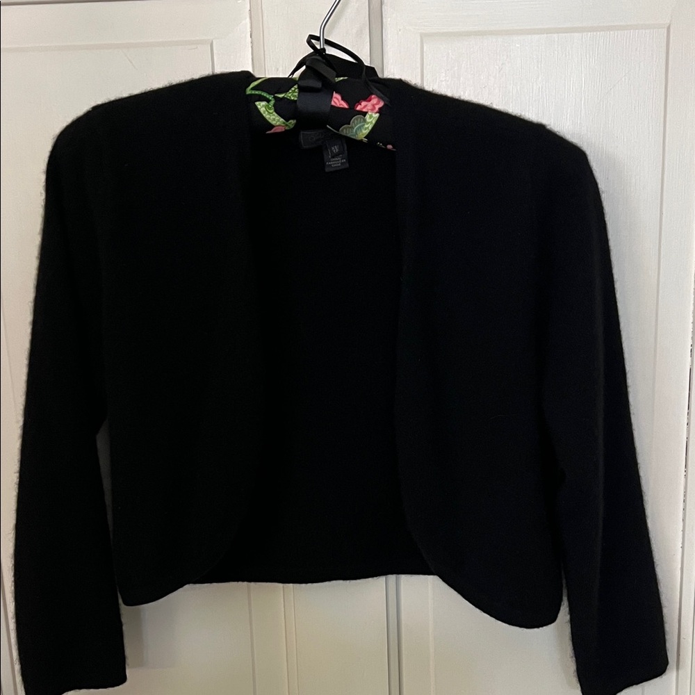 Cashmere Black Shrug